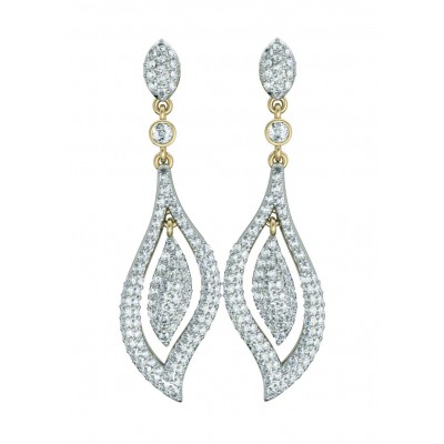 Diamond Contemporary Design Earrings